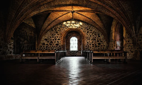 Castle room ,medieval interior, gothic hall