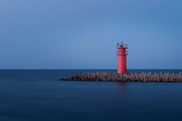 Small red lighthouse, Ras El Bar, Damietta, Egypt