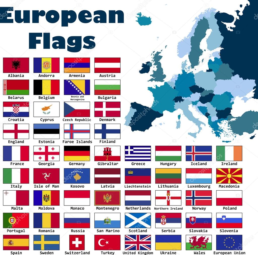 Europäische Kennzeichen in alphabetischer Reihenfolge — Stockvektor © delpieroo #55516027
