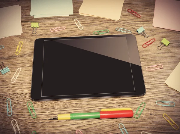 Tablet PC on the office table