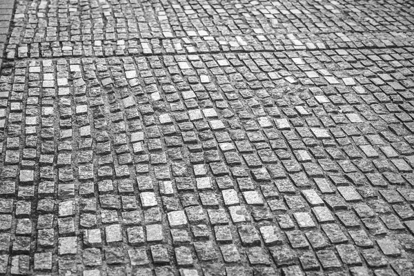Brick stone street road.