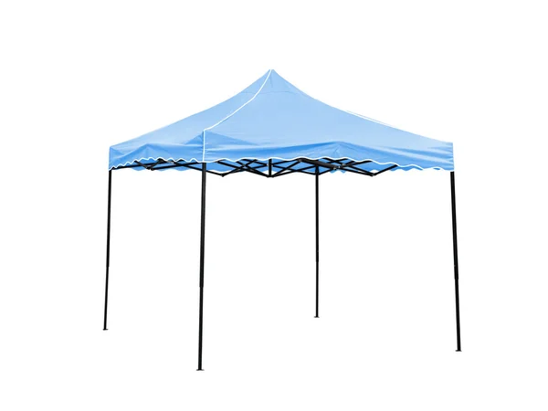 Blue rain tent.