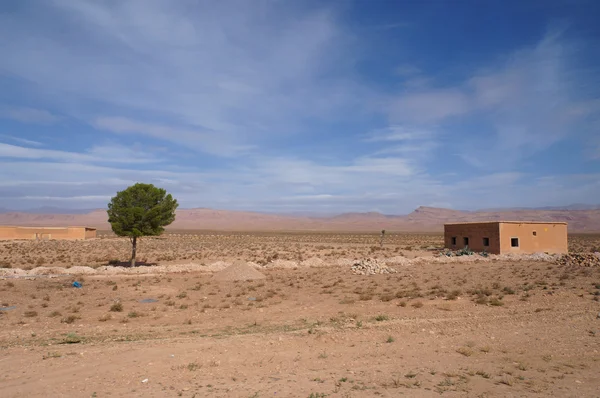 Mud houses in Sahara desert, Morocco