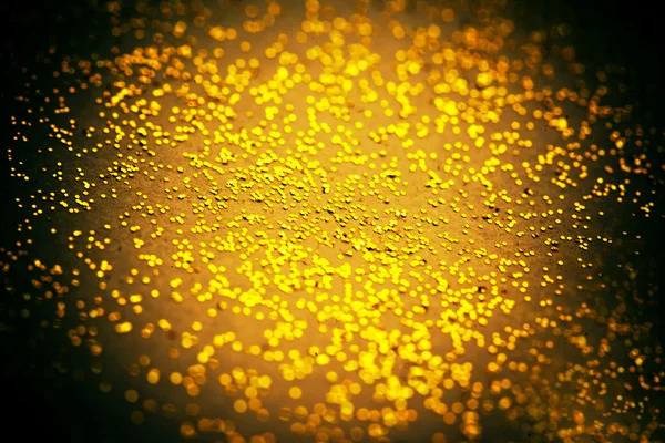 Abstract Golden glitter texture. Defocused Festive Christmas and