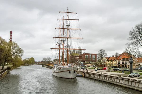 Sailing vessel in  river