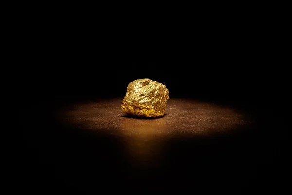 Closeup of big gold nugget