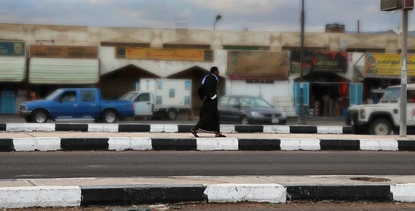 Man walking on egyptian street