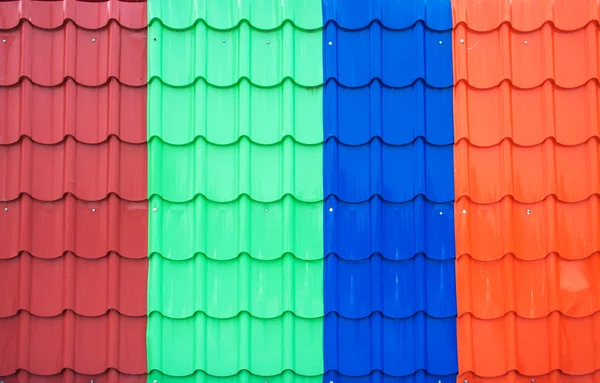 Colorful metal sheet roof