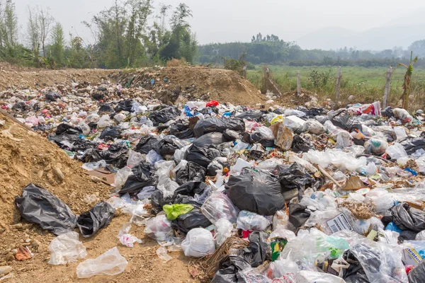 The garbage disposal pond in Pai,Thailand