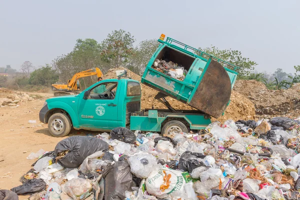 Garbage truck of Pai Subdistrict Administrative Organization