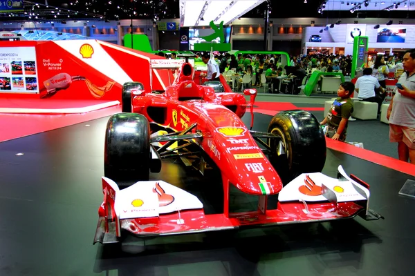 Ferrari car of SINGHA racing team on display