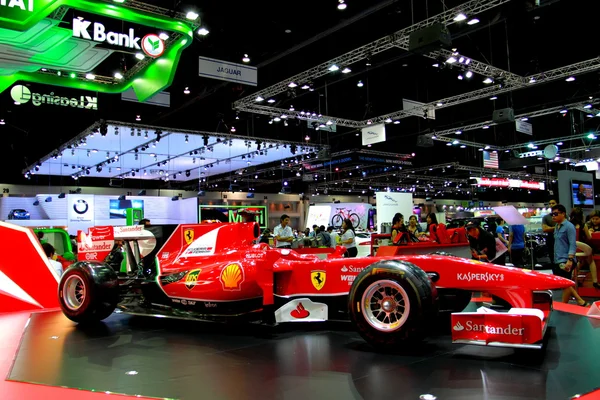 Ferrari car of SINGHA racing team on display