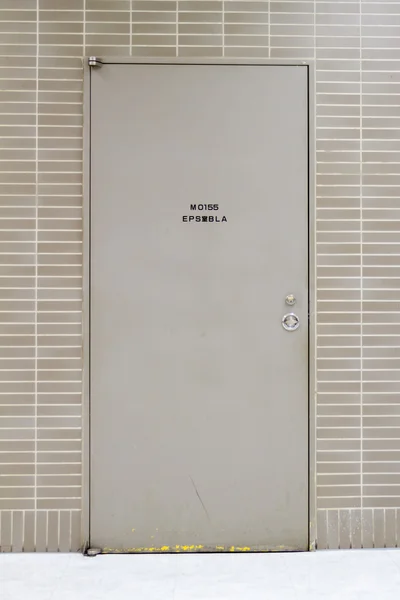 Door closed in the building