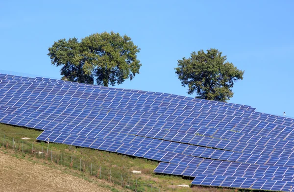 Solar power plant in rural Italy