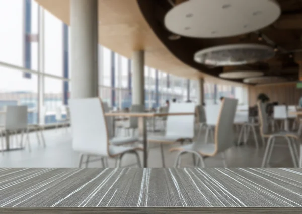 Table and chair in food court