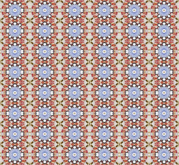 Seamless pattern made from blue asian traditional bowl lid