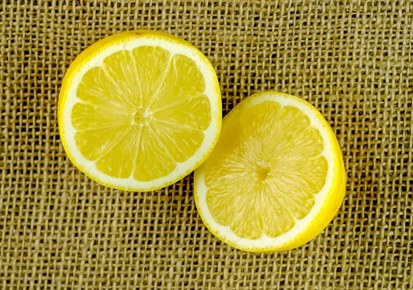 Juicy lemon halves