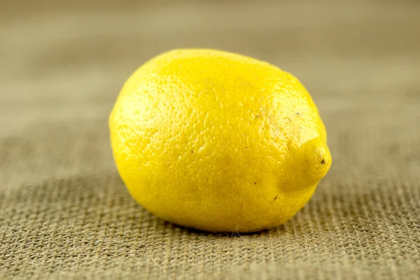 Macro closeup of organic lemon