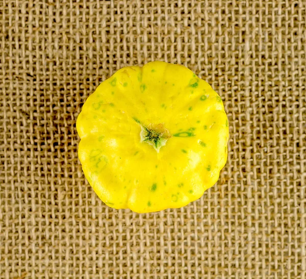 Top view of yellow button squash