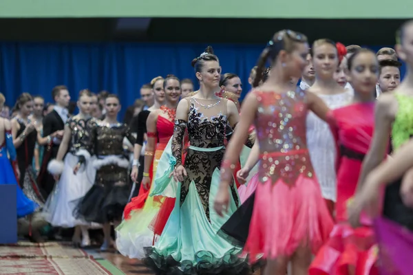 Dance couples prior to Parade Ceremony of National Championship of the Republic of Belarus