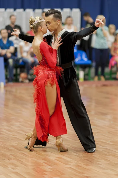 Kosyakov Egor and Navoychik Anna Perform Adult Latin-American Program on National Championship of the Republic of Belarus