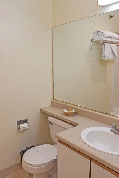 Interior of Modern Bathroom Environment in Pastel colors