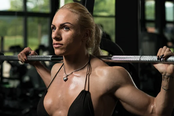 Woman Doing Squat Exercise For Legs