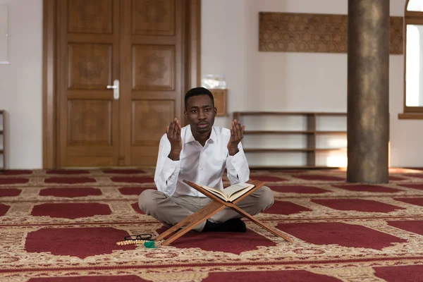African Muslim Praying In Mosque