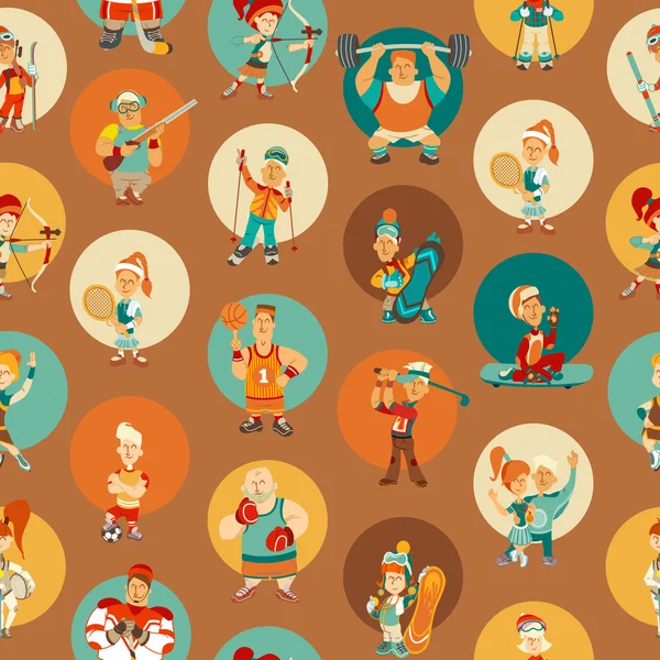 Seamless pattern with sport icons.