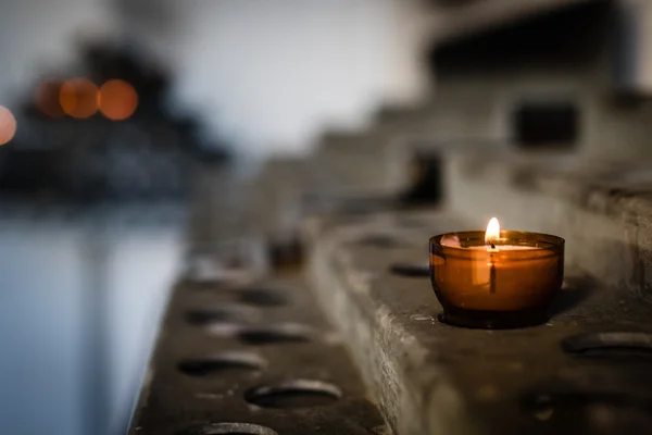 Lonely prayer candle