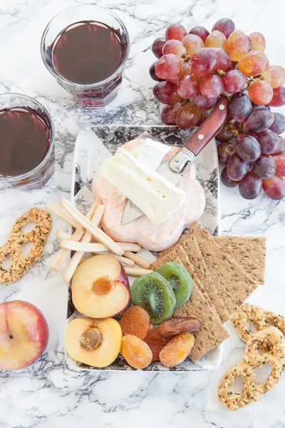 Selection of soft cheeses