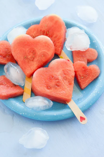 Watermelon in heart-shape