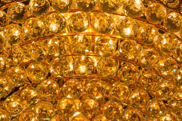 Closeup of a Topaz crystal pattern background from a Chandelier