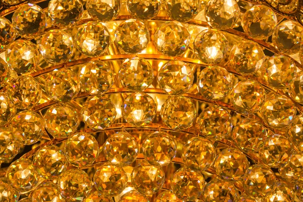 Closeup of a Topaz crystal pattern background from a Chandelier - Stock