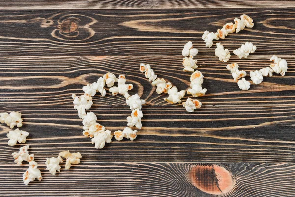 Popcorn Love Texture Background Unhealthy Food