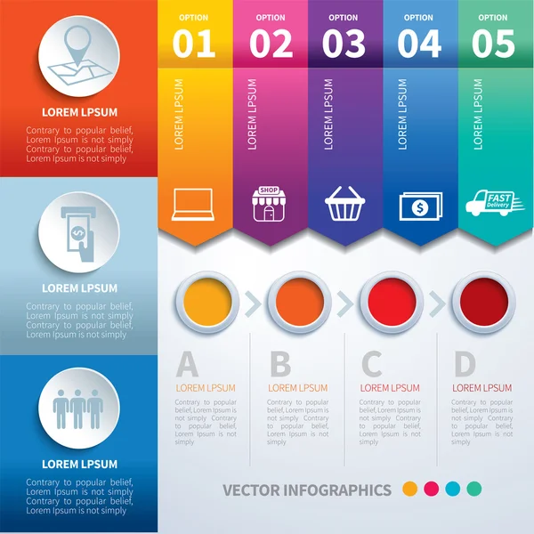 Vector infographics set templates