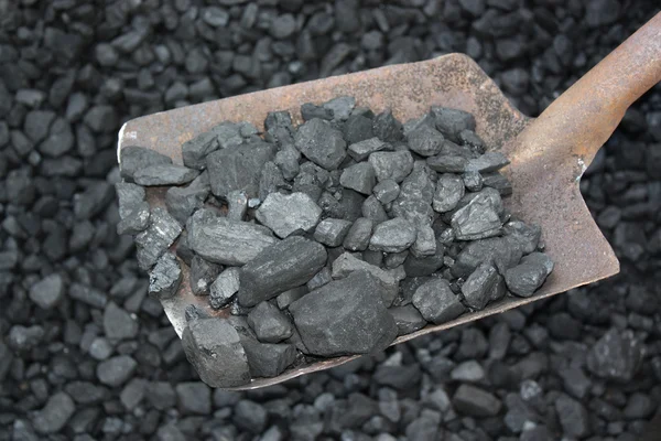 Coal with shovel