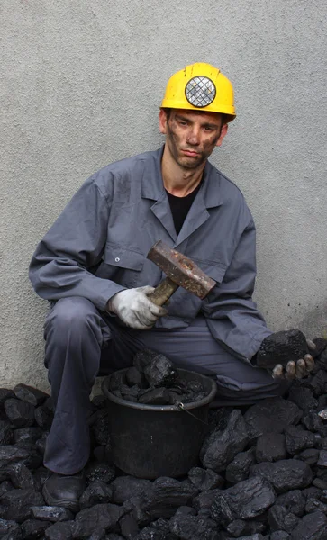 Miner man working