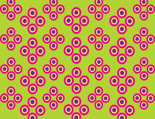 Fuchsia pattern of concentric circles.