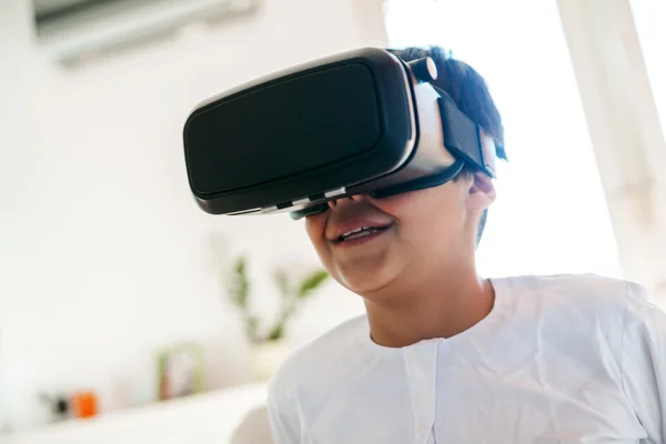 Arabian Boy Using VR