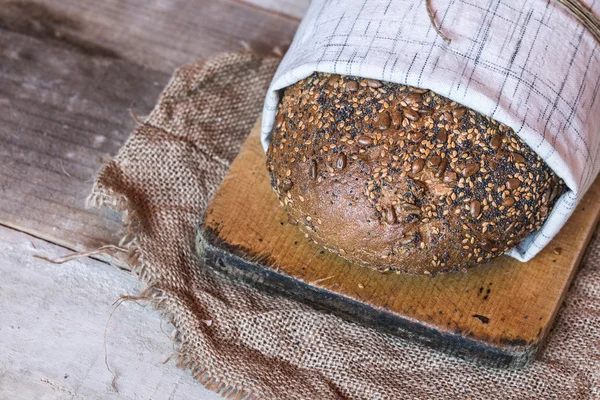 Rustic bread with seeds