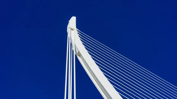 Cable stayed bridge in Valencia, Spain