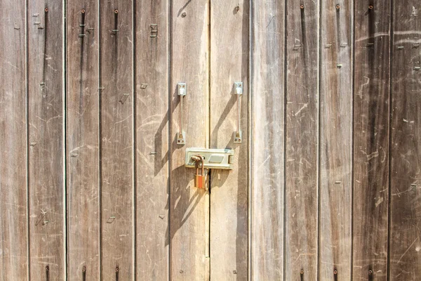 Pad lock on door