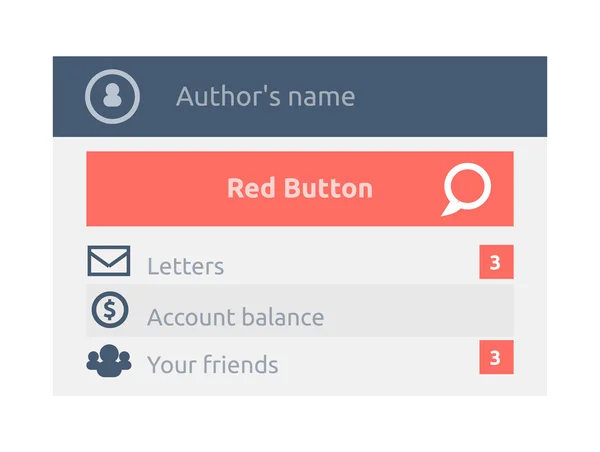 User Interface Website Element - 图库矢量图像