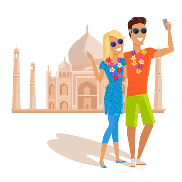 Couple Selfie on Summer Vacation in India