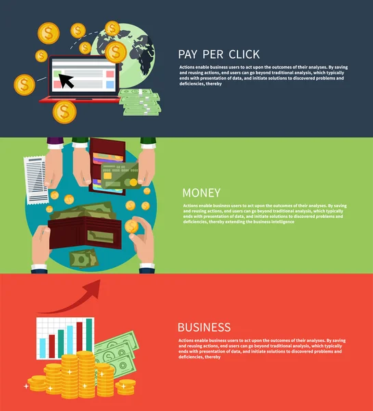 Business money and pay per click