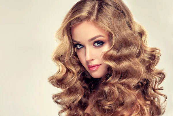 Young woman with  wavy hair