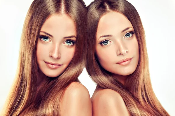 Beautiful girl twins