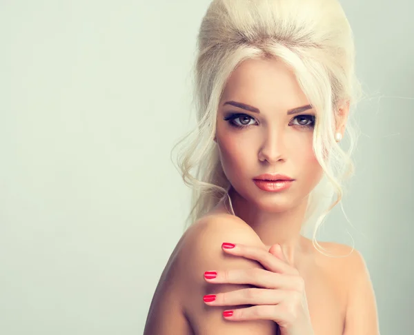 Beautiful blonde model