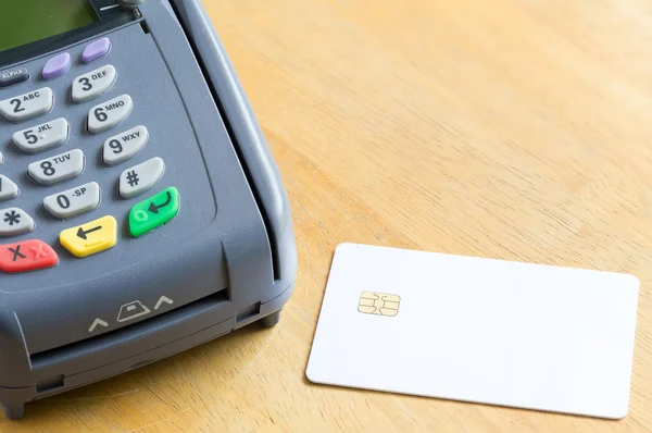 Blank Electronic Chip Credit Card With Credit Card Machine